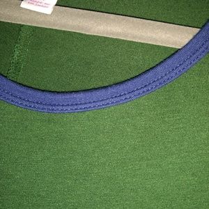 LuLaRoe green M Carly EUC